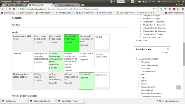 Creating Rubrics In Moodle Educational Research Techniques